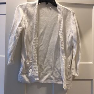 White cardigan
